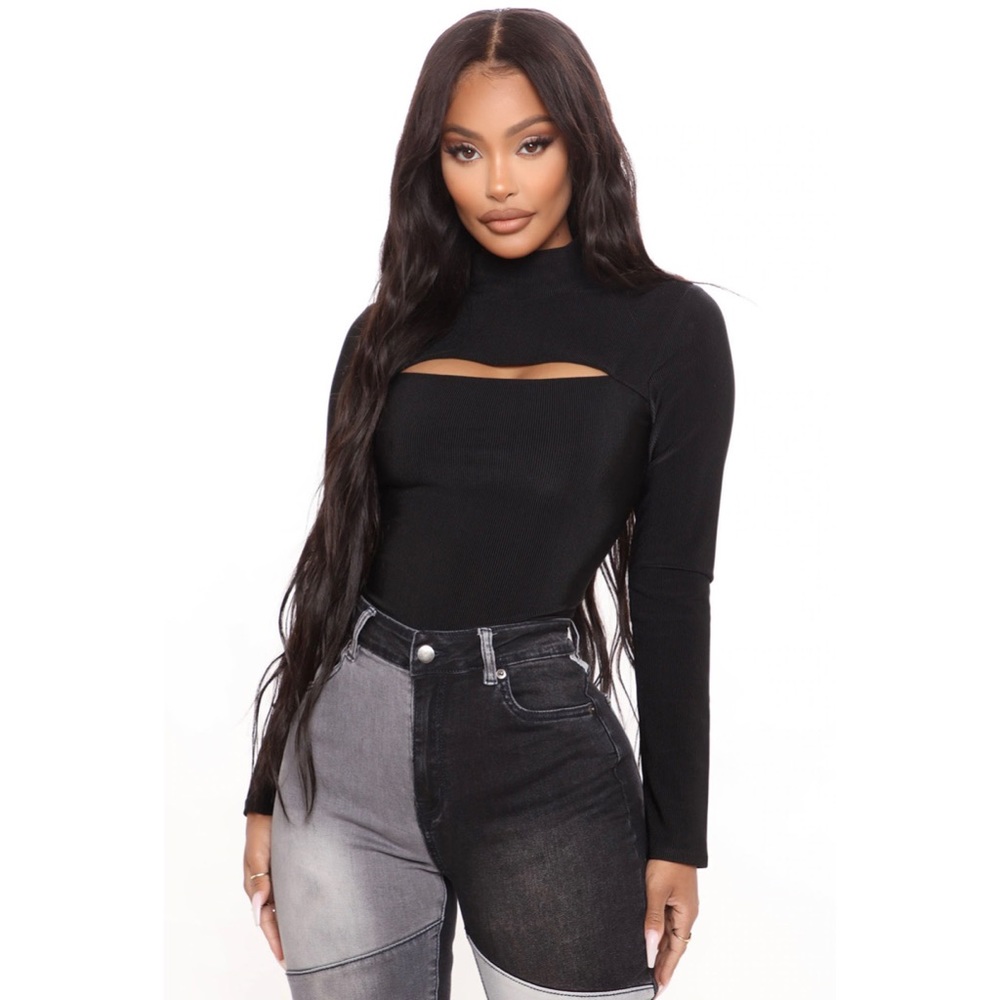 Fashion Nova Mock Neck Top